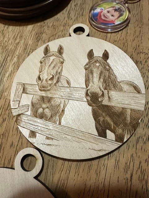 Personalized Wooden Horse Memorial Plaque